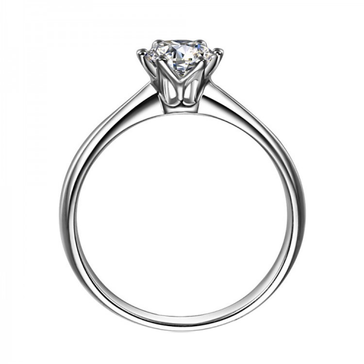 1 Carat Crown Six Claw Ring 
